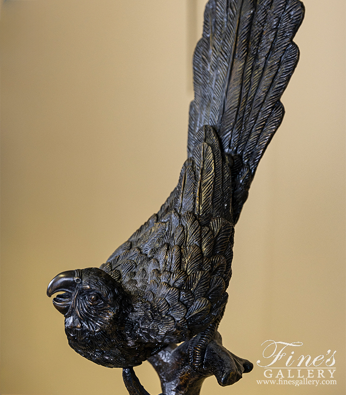 Bronze Statues  - Bronze Parrot Statue - BS-851